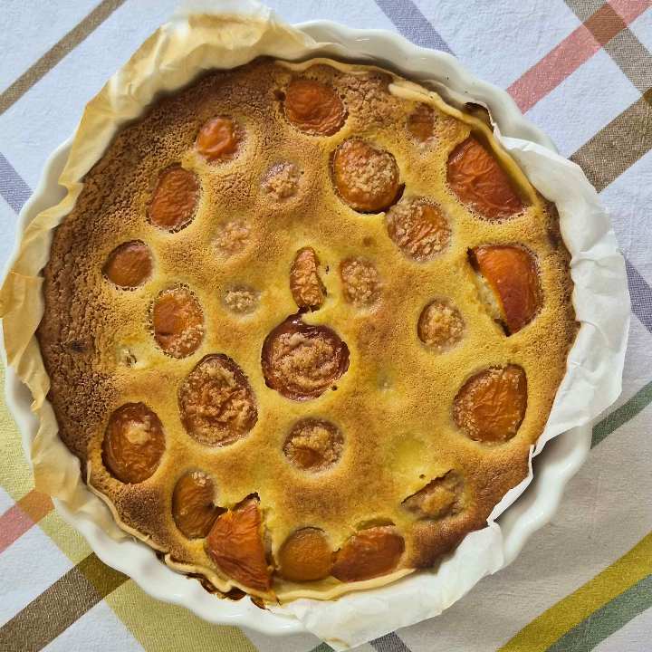 Tarte normande aux abricots
